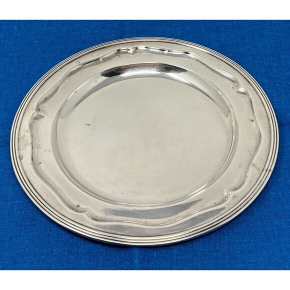 Meriden Brittania Co. Sterling Silver Wine Bottle Coaster  6-" Diam. 107.7 Gram - Picture 1 of 16